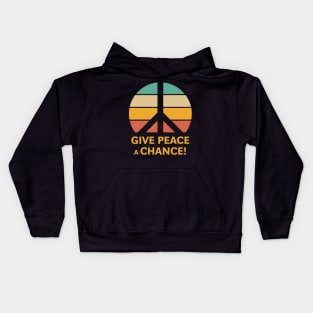 Give Peace A Chance! (Sunset) Kids Hoodie